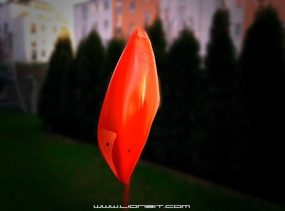Neonrot für die AngryBird Haube